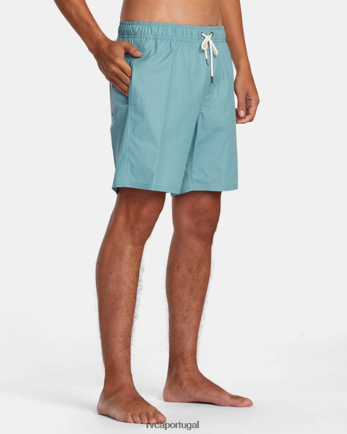 roupas RVCA homens shorts anfíbios híbridos de cintura elástica opostos perene N00F2H521