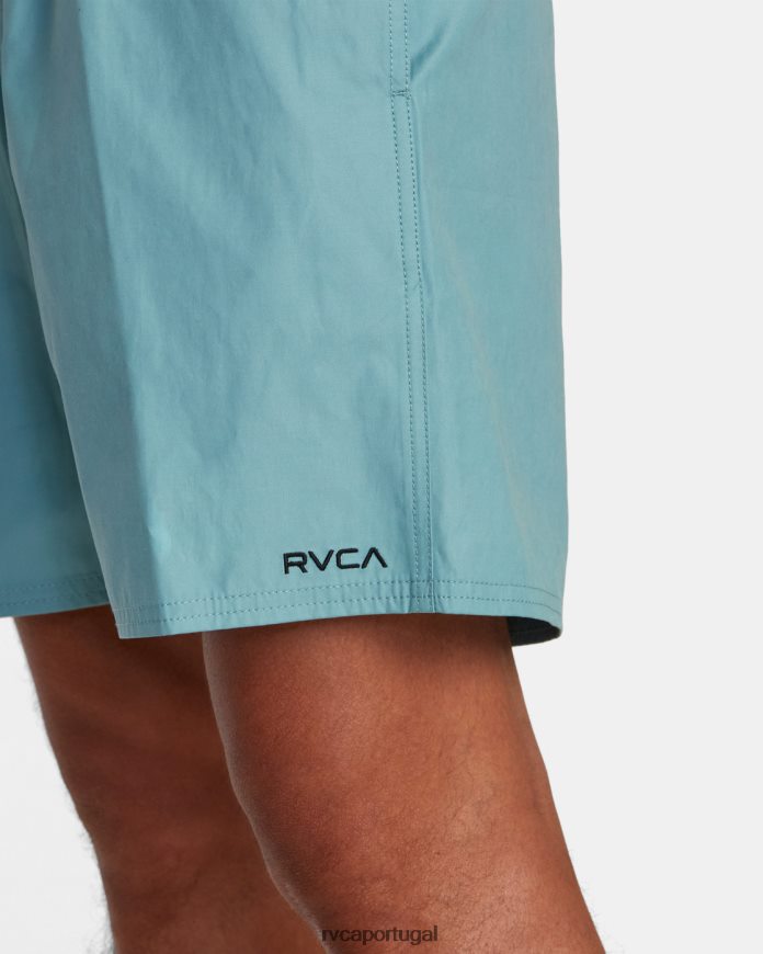 roupas RVCA homens shorts anfíbios híbridos de cintura elástica opostos perene N00F2H521