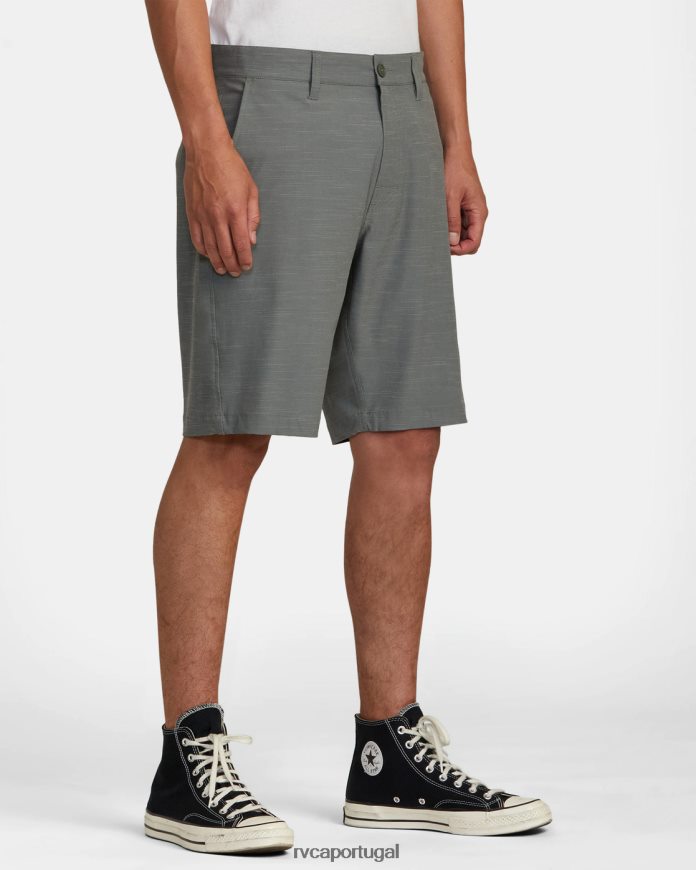 roupas RVCA homens shorts balance híbrido 20 Oliva N00F2H651
