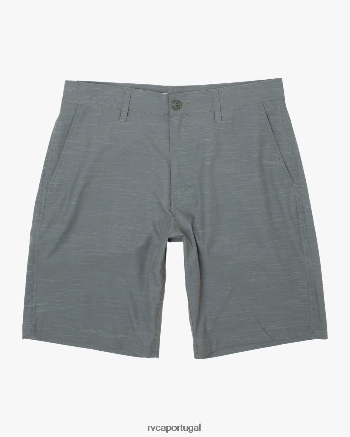 roupas RVCA homens shorts balance híbrido 20 Oliva N00F2H651