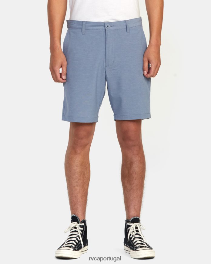 roupas RVCA homens shorts chino híbrido daggers 18 ardósia N00F2H900