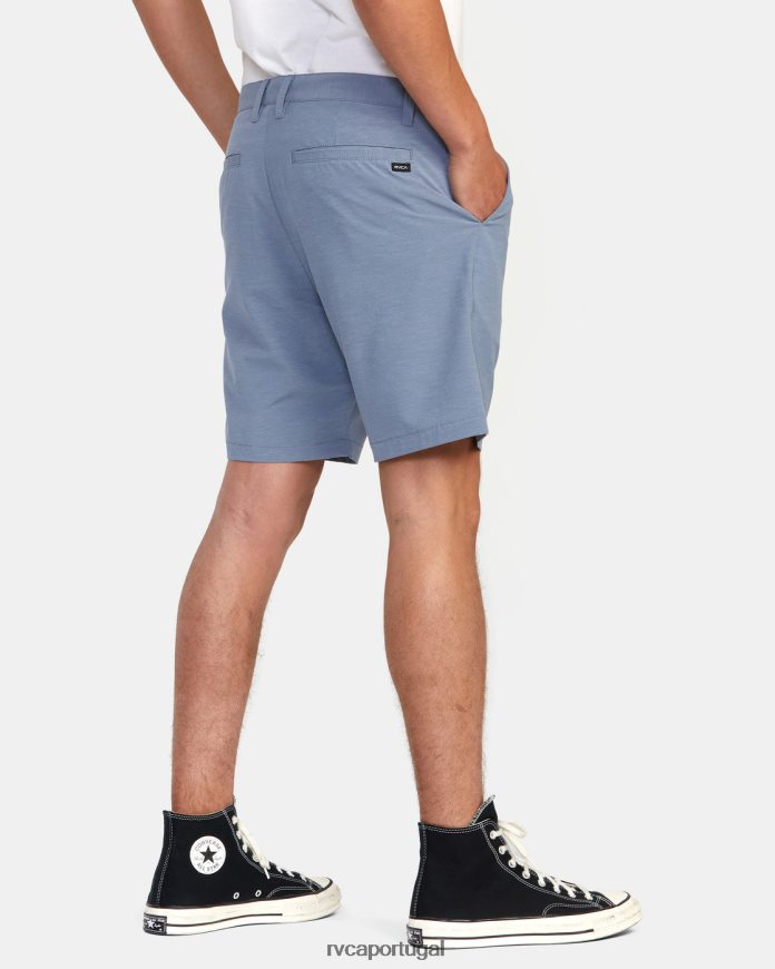 roupas RVCA homens shorts chino híbrido daggers 18 ardósia N00F2H900