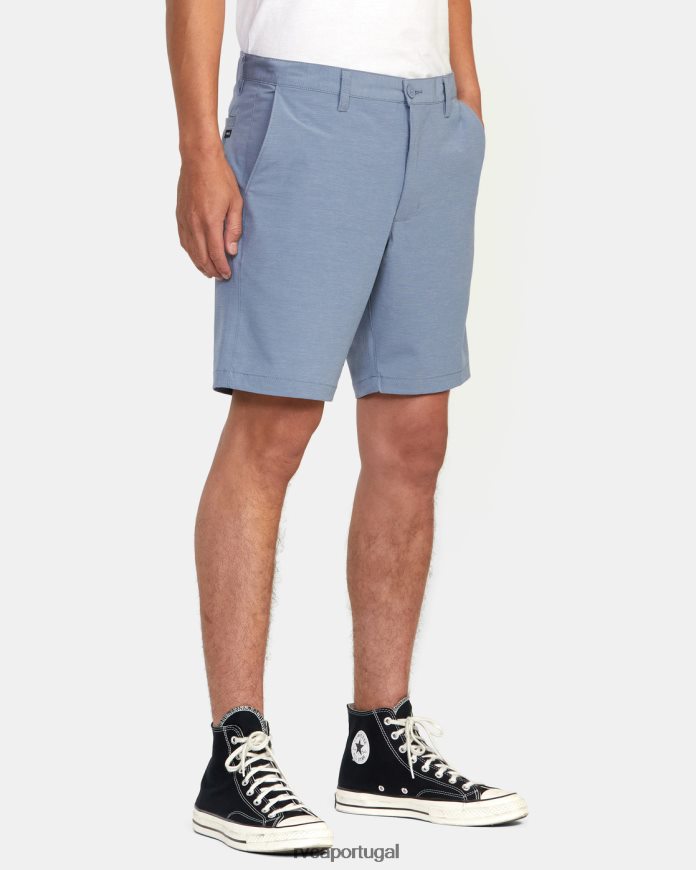 roupas RVCA homens shorts chino híbrido daggers 18 ardósia N00F2H900