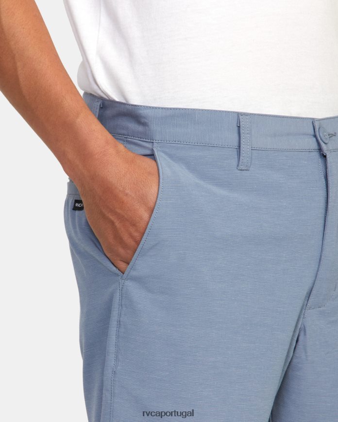 roupas RVCA homens shorts chino híbrido daggers 18 ardósia N00F2H900