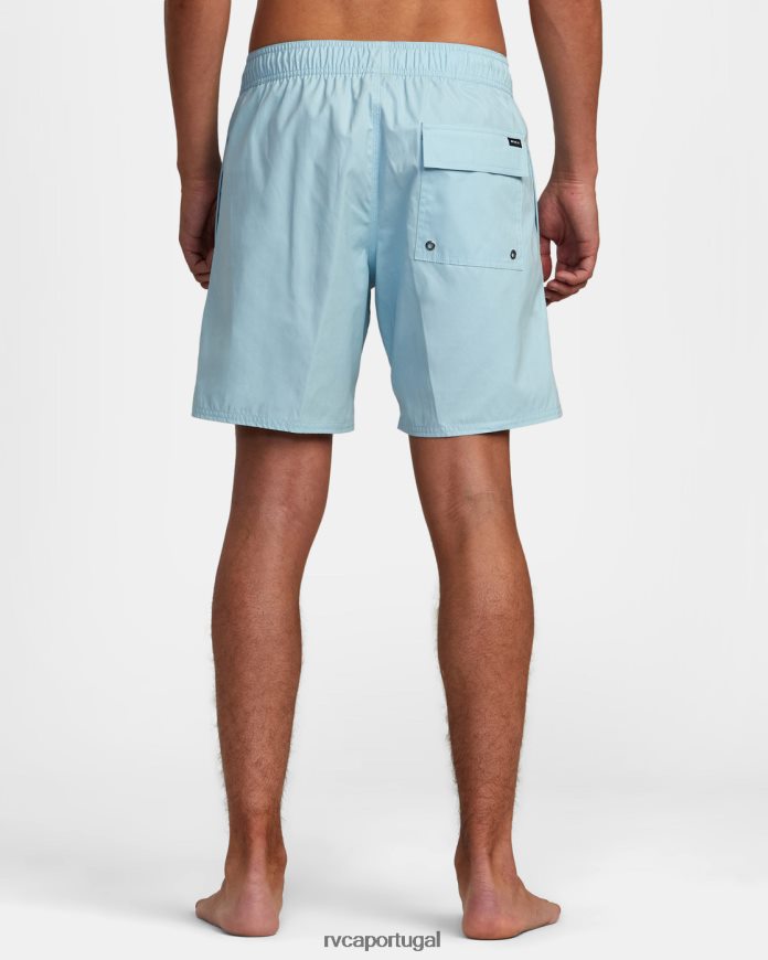 roupas RVCA homens shorts elásticos híbridos opostos cosmos N00F2H709