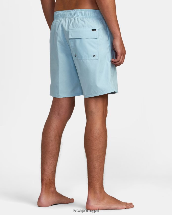 roupas RVCA homens shorts elásticos híbridos opostos cosmos N00F2H709