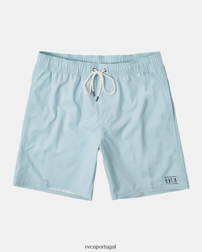 roupas RVCA homens shorts elásticos híbridos opostos cosmos N00F2H709
