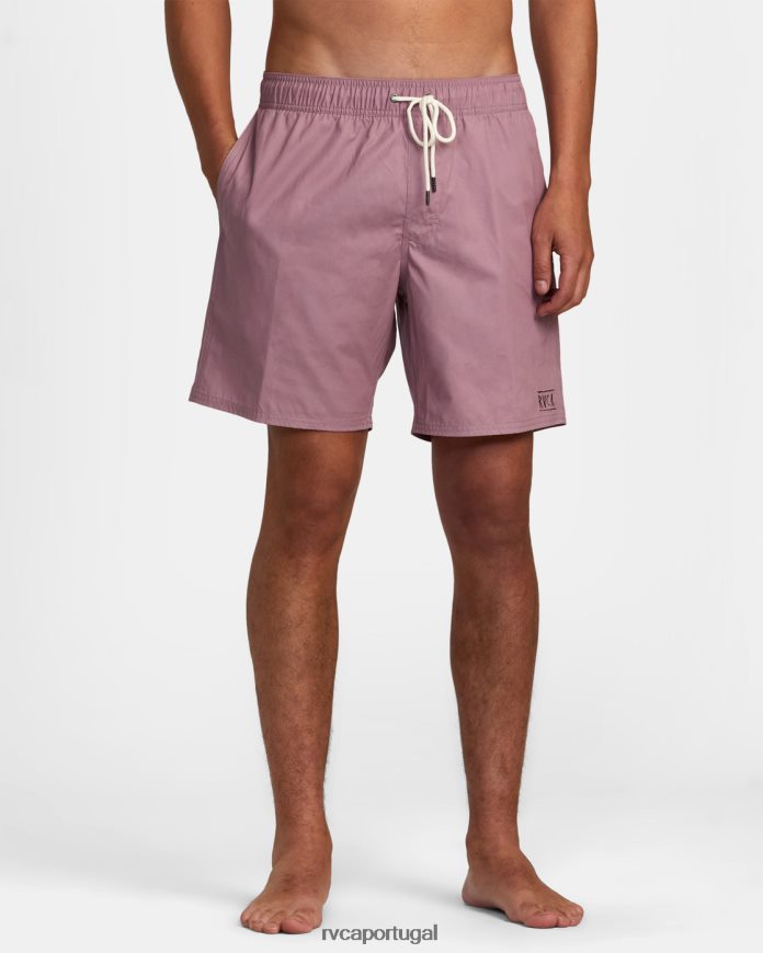 roupas RVCA homens shorts elásticos híbridos opostos lavanda N00F2H884