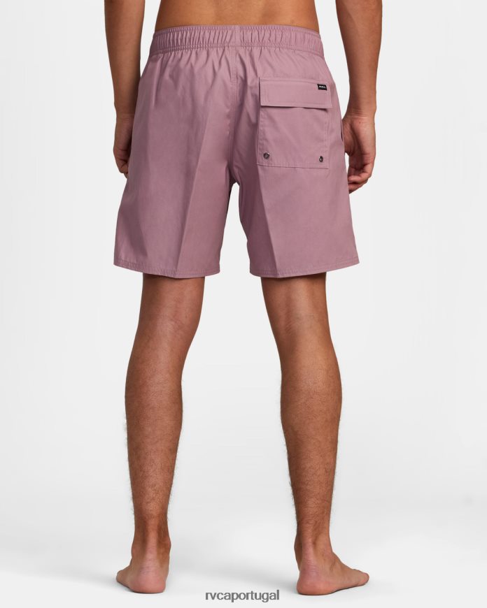 roupas RVCA homens shorts elásticos híbridos opostos lavanda N00F2H884