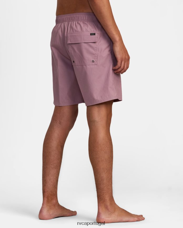 roupas RVCA homens shorts elásticos híbridos opostos lavanda N00F2H884