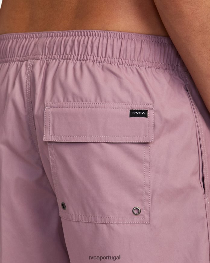 roupas RVCA homens shorts elásticos híbridos opostos lavanda N00F2H884