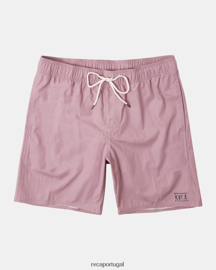 roupas RVCA homens shorts elásticos híbridos opostos lavanda N00F2H884