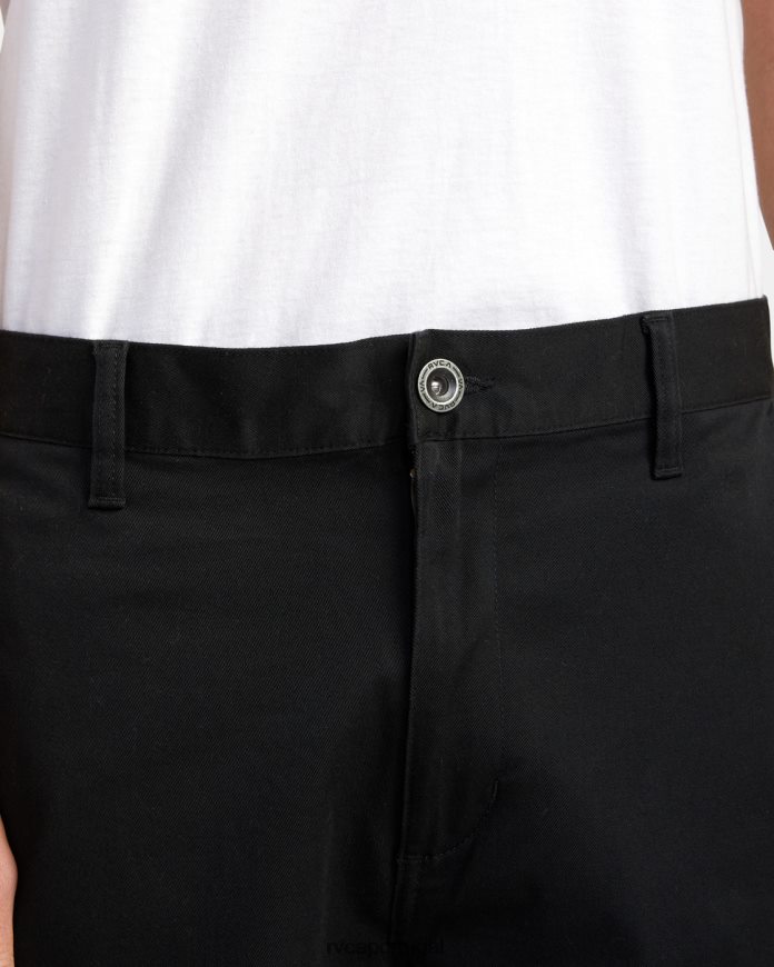 roupas RVCA homens shorts elásticos para fim de semana preto N00F2H479
