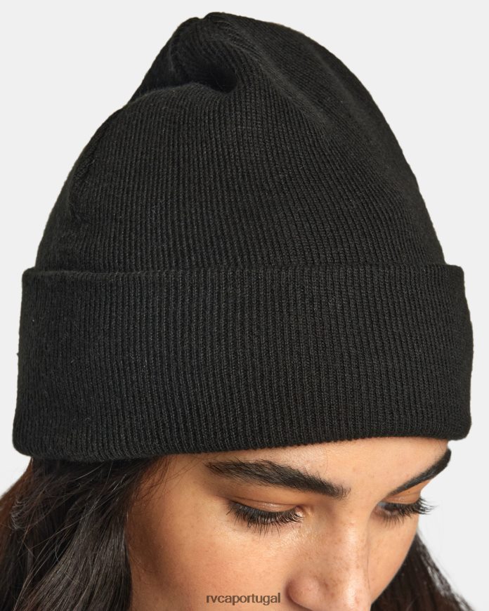 acessórios RVCA mulheres gorro essencial preto N00F2H1308