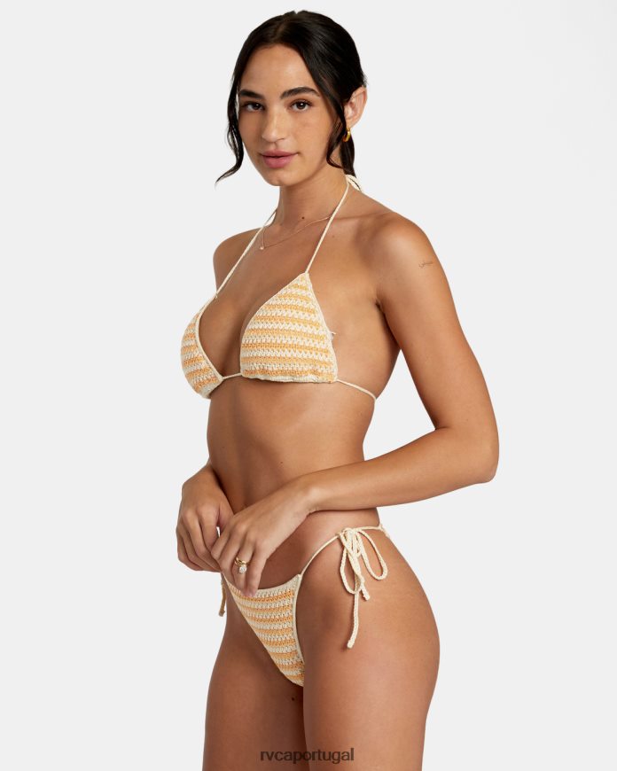 nadar RVCA mulheres calcinha de biquíni atrevida com gravata lateral greenpacha flor multi N00F2H1168