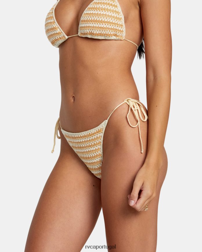 nadar RVCA mulheres calcinha de biquíni atrevida com gravata lateral greenpacha flor multi N00F2H1168