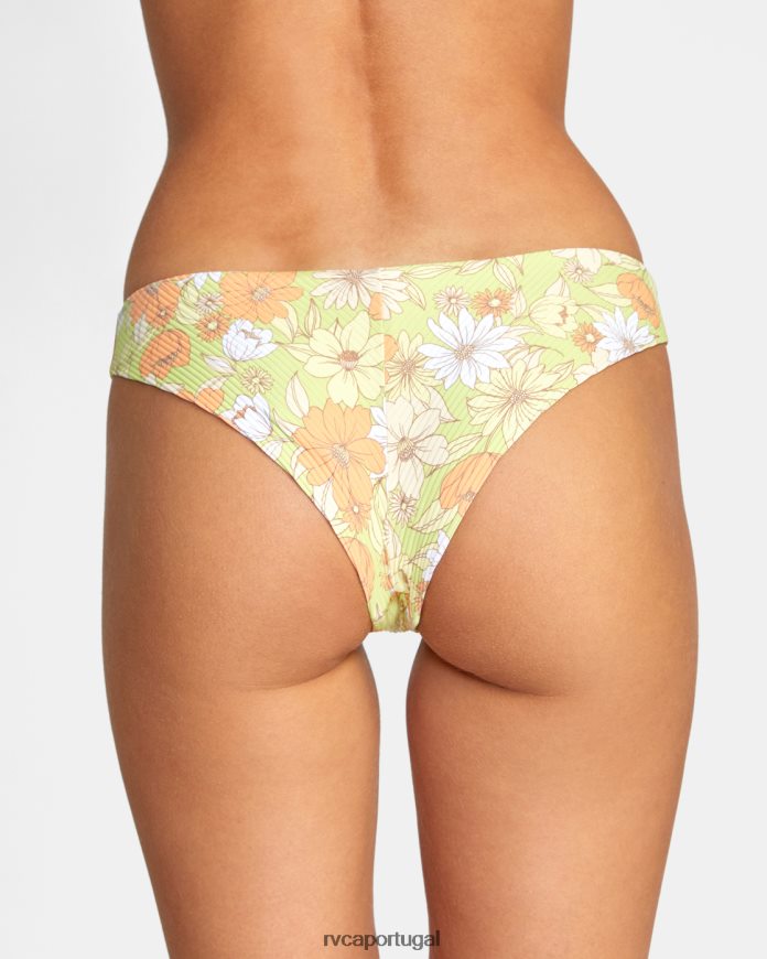 nadar RVCA mulheres calcinha de biquíni atrevida dreamfield multi N00F2H1522