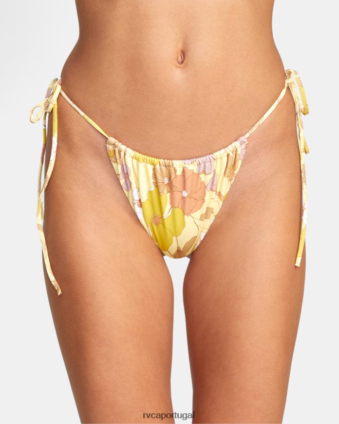 nadar RVCA mulheres haze calcinha de biquíni com amarração lateral multi N00F2H1512