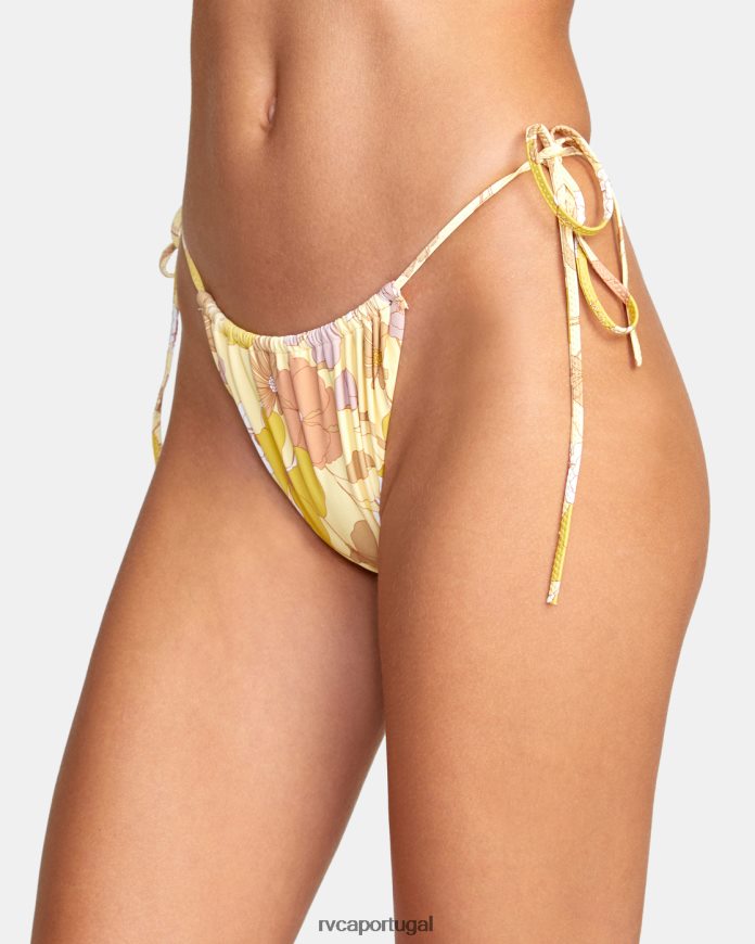 nadar RVCA mulheres haze calcinha de biquíni com amarração lateral multi N00F2H1512