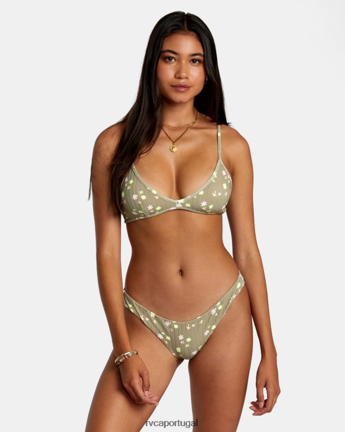 nadar RVCA mulheres parte de baixo de biquíni atrevida em decoupage babosa N00F2H1189