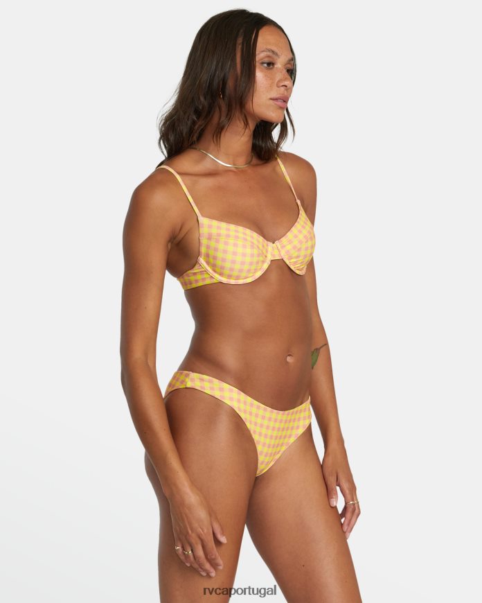 nadar RVCA mulheres top de biquíni com aros e sunkissed Lilikoi N00F2H1386