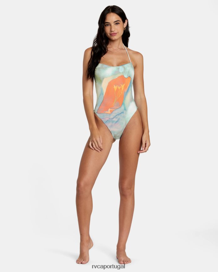 nadar RVCA mulheres colin sussingham maiô de uma peça multi N00F2H115