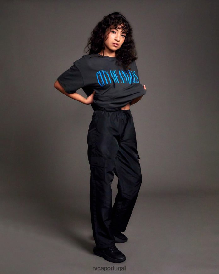 roupas RVCA mulheres calça cargo cargo swish preto N00F2H1577