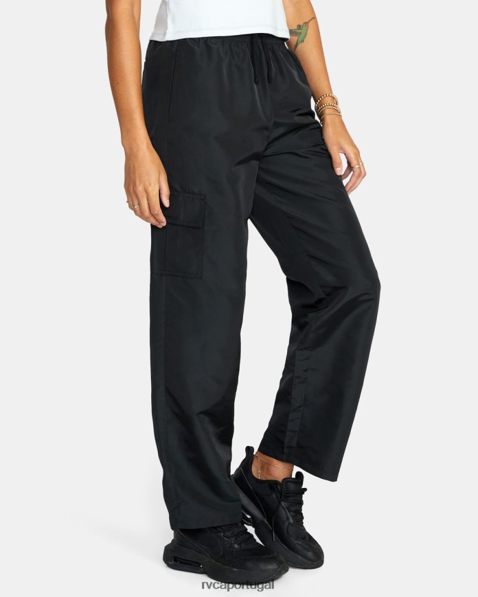 roupas RVCA mulheres calça cargo cargo swish preto N00F2H1577