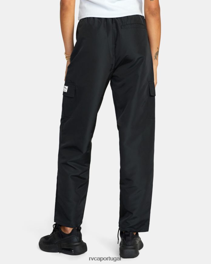 roupas RVCA mulheres calça cargo cargo swish preto N00F2H1577