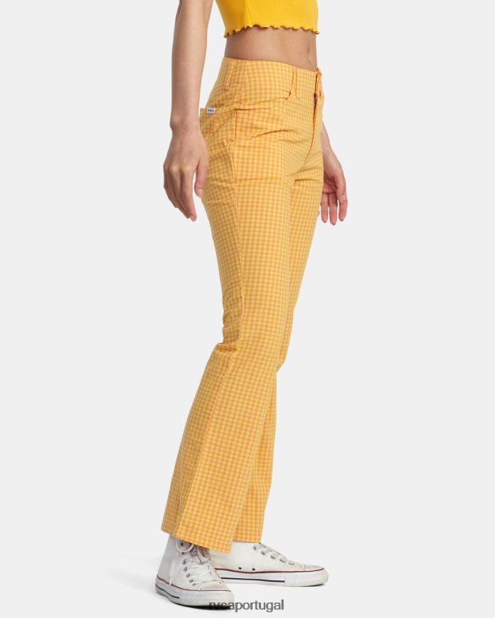 roupas RVCA mulheres calça kennedy Lilikoi N00F2H1399