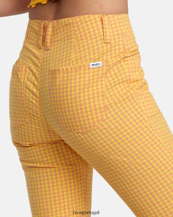 roupas RVCA mulheres calça kennedy Lilikoi N00F2H1399