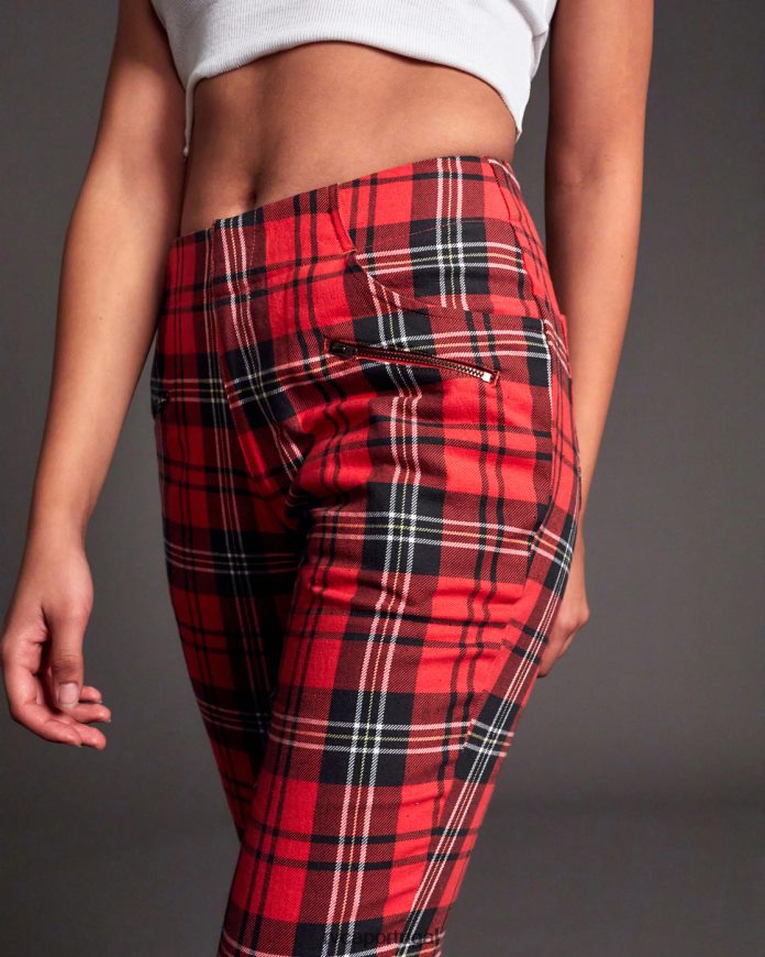 roupas RVCA mulheres calça xadrez ramone crisântemo N00F2H1688