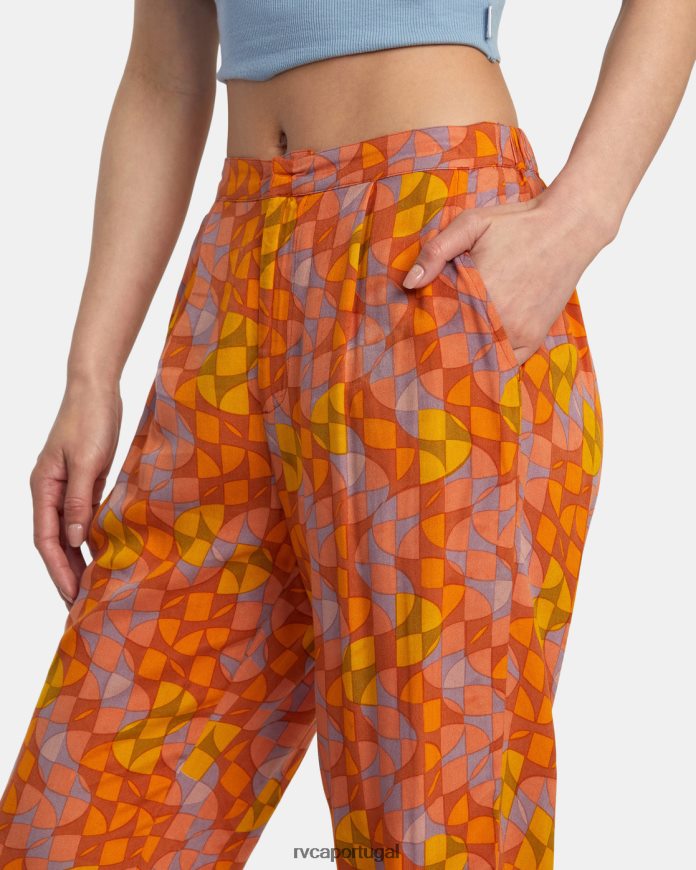 roupas RVCA mulheres calças blip sândalo N00F2H1259