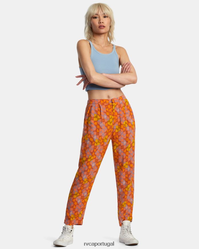 roupas RVCA mulheres calças blip sândalo N00F2H1259