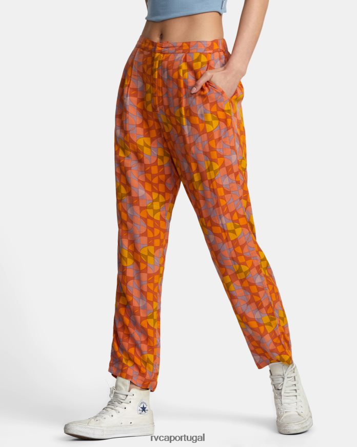 roupas RVCA mulheres calças blip sândalo N00F2H1259