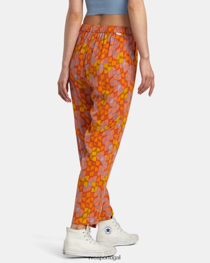 roupas RVCA mulheres calças blip sândalo N00F2H1259