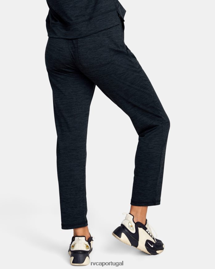 roupas RVCA mulheres calças de treino c-able urze preta N00F2H1648