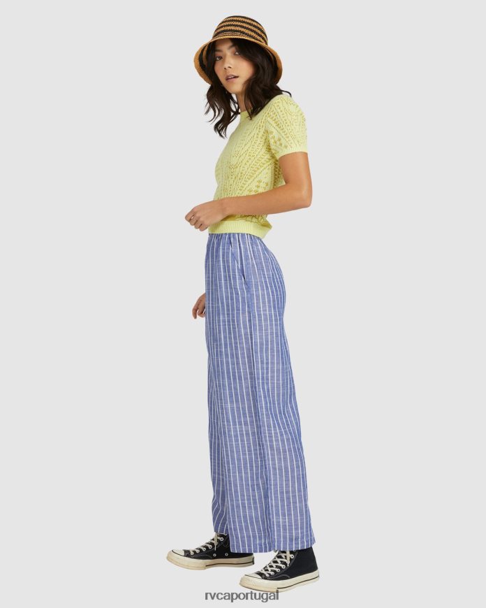 roupas RVCA mulheres calças náuticas ultramarino N00F2H1676
