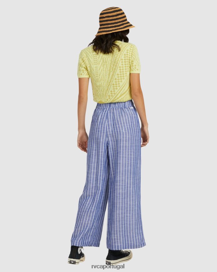 roupas RVCA mulheres calças náuticas ultramarino N00F2H1676