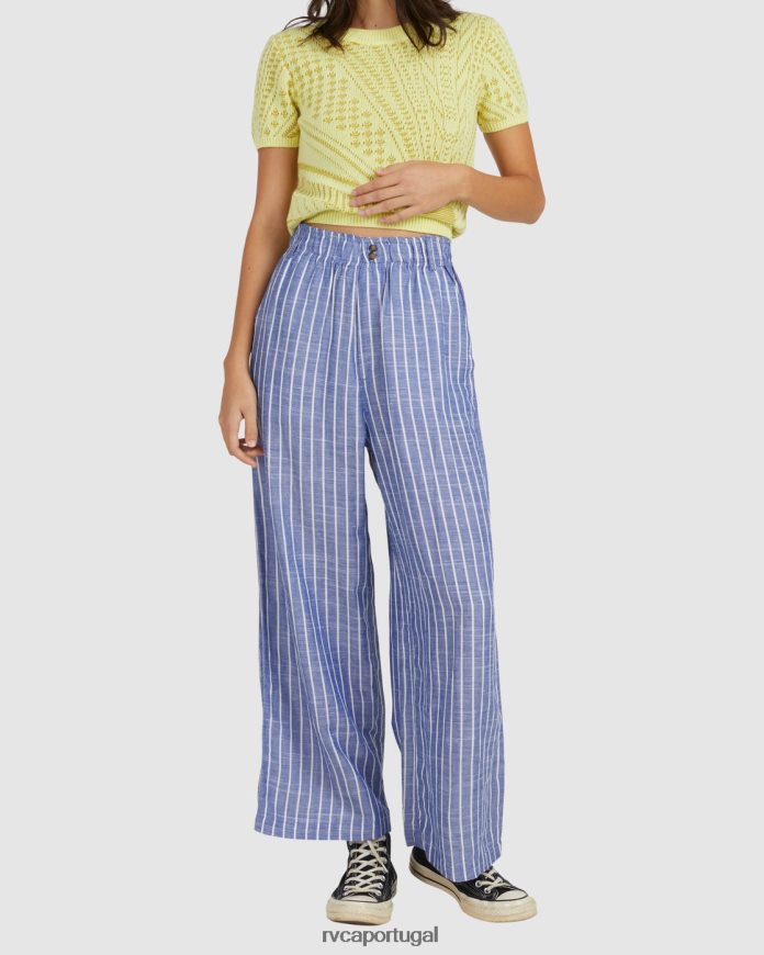 roupas RVCA mulheres calças náuticas ultramarino N00F2H1676