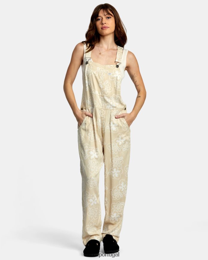 roupas RVCA mulheres novo macacão yume deserto N00F2H1431