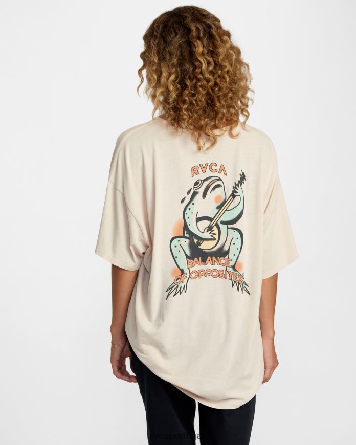 roupas RVCA mulheres camiseta banjo giz N00F2H1149