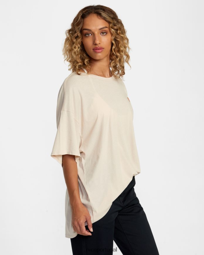 roupas RVCA mulheres camiseta banjo giz N00F2H1149