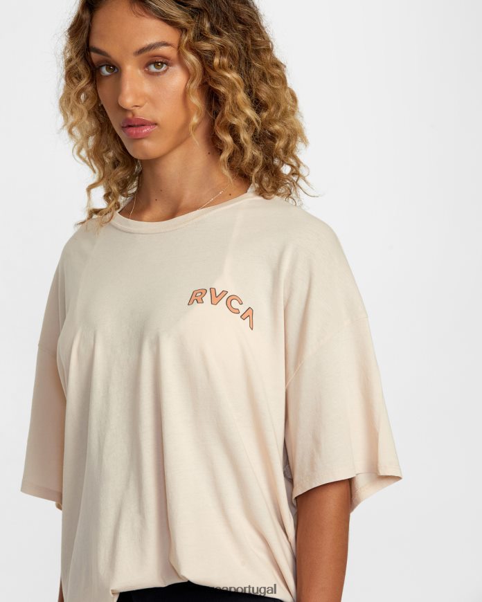 roupas RVCA mulheres camiseta banjo giz N00F2H1149