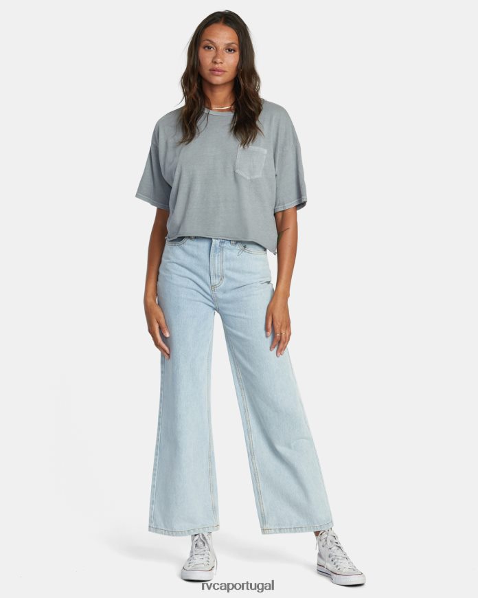 roupas RVCA mulheres camiseta de bolso ptc monumento N00F2H1092