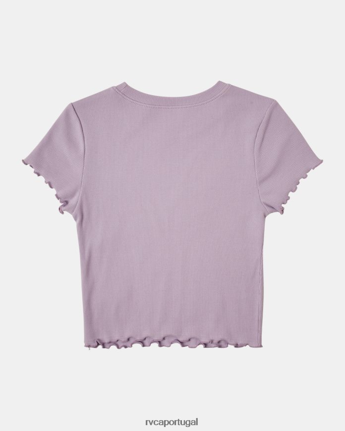 roupas RVCA mulheres camiseta de colega de classe florida lavanda N00F2H1359
