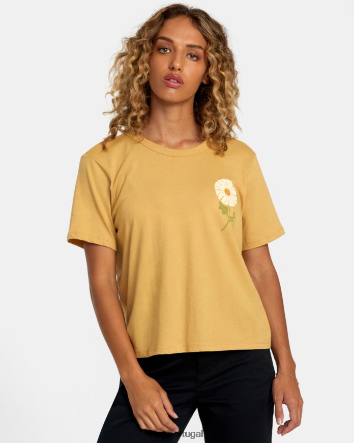 roupas RVCA mulheres camiseta essencial canudo N00F2H1218