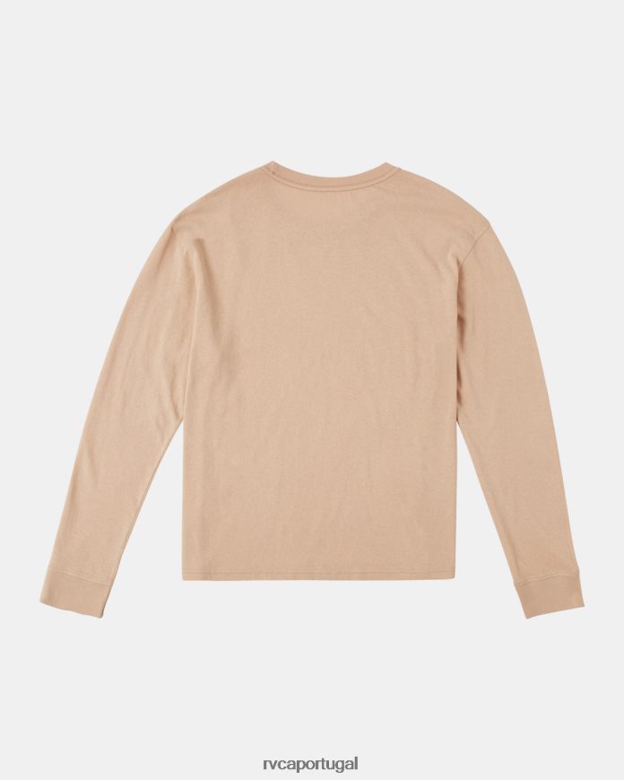 roupas RVCA mulheres camiseta manga longa margarida grande nu N00F2H1034