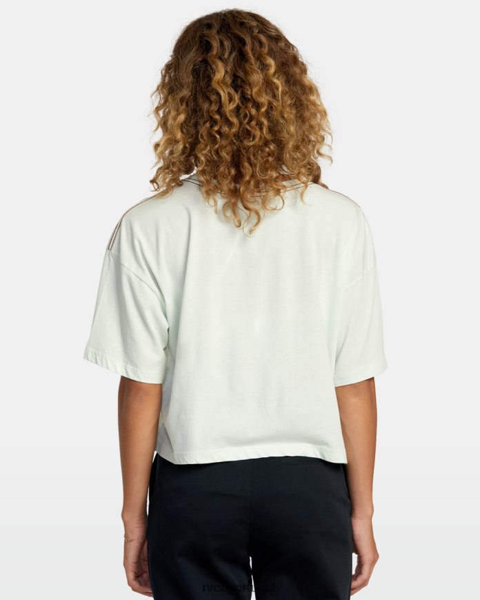 roupas RVCA mulheres camiseta ptc céu azul N00F2H1174
