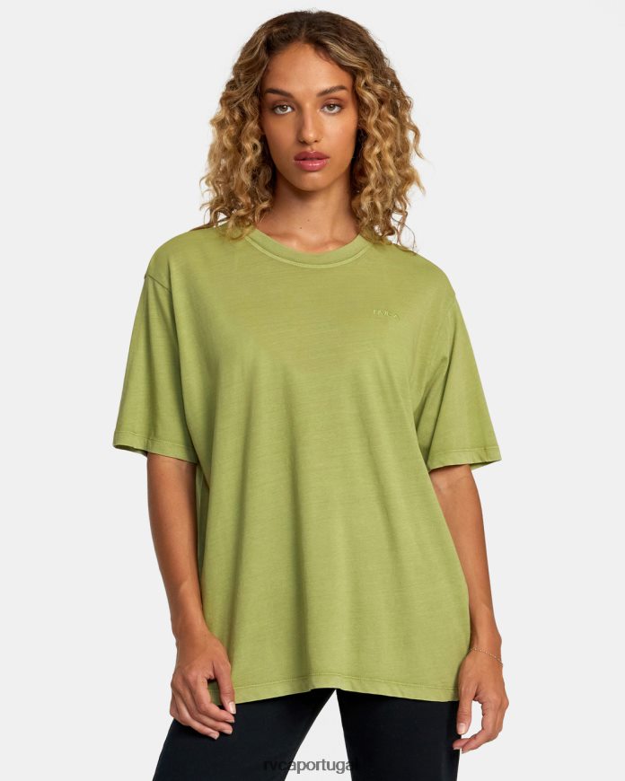 roupas RVCA mulheres camiseta ptc para qualquer dia samambaia N00F2H1353